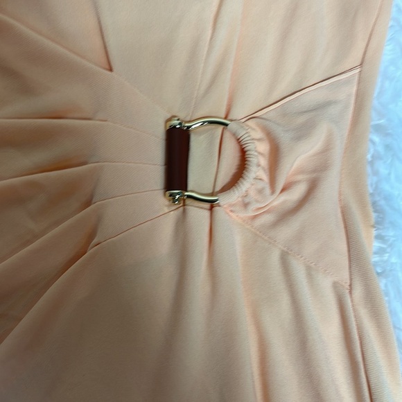 Calvin Klein Gathered at one side Peach Top Sz M - Picture 4 of 9